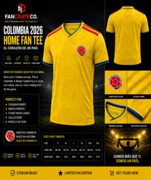 Colombia Fan Shirt — Premium Stadium Edition