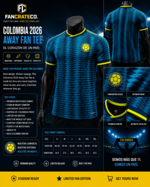 Colombia Fan Tee 2026 | El Corazón De Un País