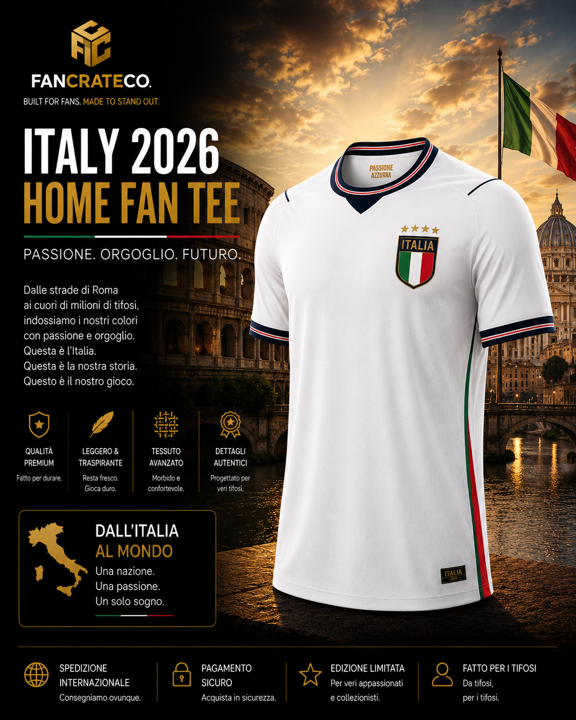Italy Fan Tee