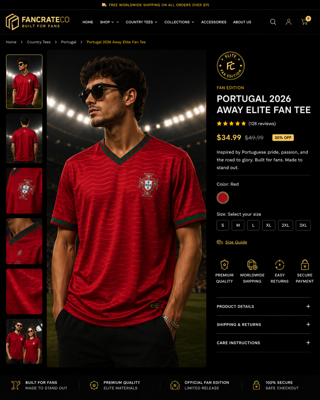 Portugal 2026 Away Elite Fan Tee
