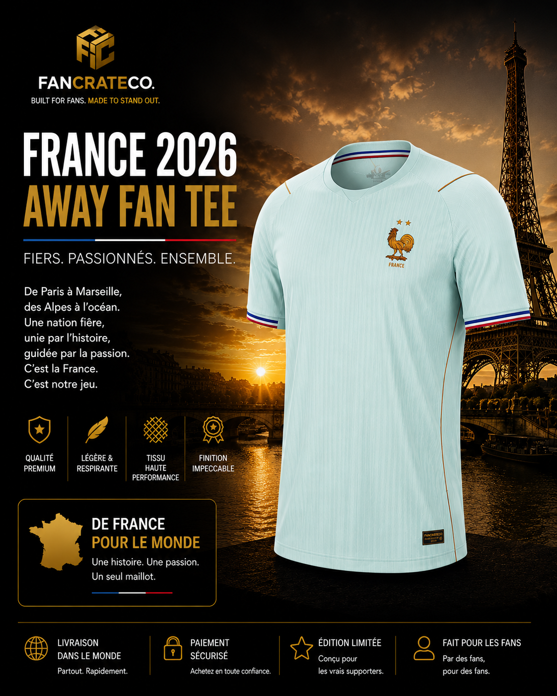 France Fan Tee