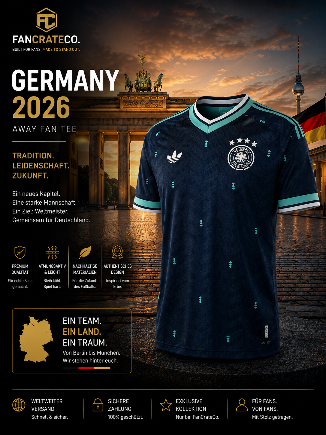 Germany Fan Tee