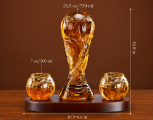 FC Golden Trophy Whiskey Set – Luxury Football Collector Edition