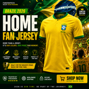 Brazil 2026 Home Fan Jersey